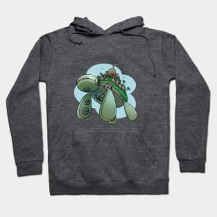 Turtle carrying the world Hoodie